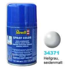 Revell Spray Farbe 34371 -hellgrau Seidenmatt