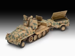 Revell 03293 - SWS Mit Flak43 Und Sd.Ah58 Munitionsanhänger - Modell -Revell Revell 03293 sWS mit Flak43 und Sd Ah58 Ammo Trailer