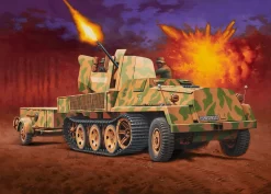 Revell 03293 - SWS Mit Flak43 Und Sd.Ah58 Munitionsanhänger - Modell