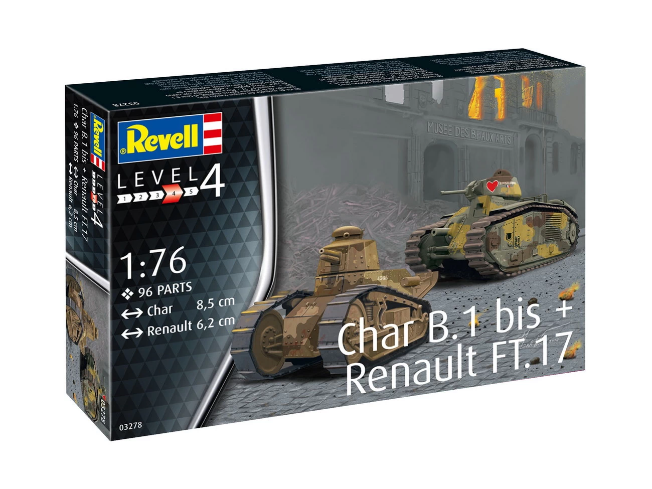 Revell 03278 - Char B.1 Bis & Renault FT.17 3 Revell 03278 - Char B.1 Bis & Renault FT.17