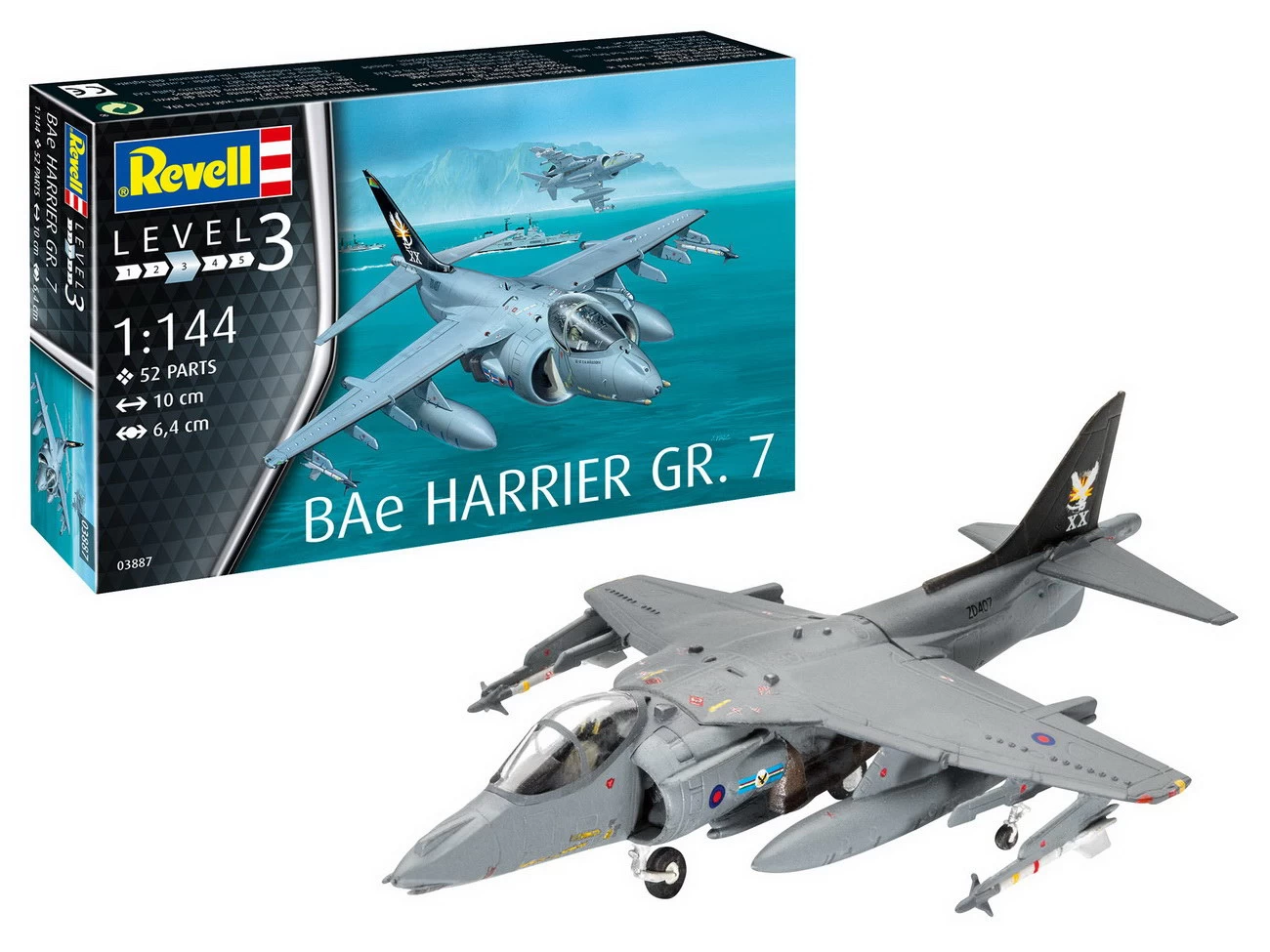 Revell 03887 - BAe Harrier GR.7 - Flugzeug Modell 3 Revell 03887 - BAe Harrier GR.7 - Flugzeug Modell