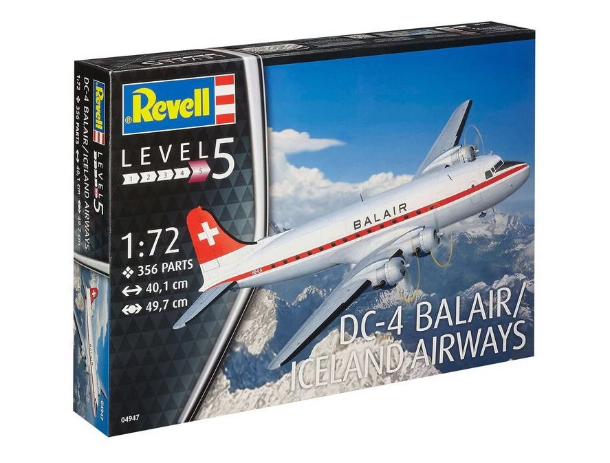 Revell 04947 - DC-4 Balair / Iceland Airways 6 Revell 04947 - DC-4 Balair / Iceland Airways – Bild 4