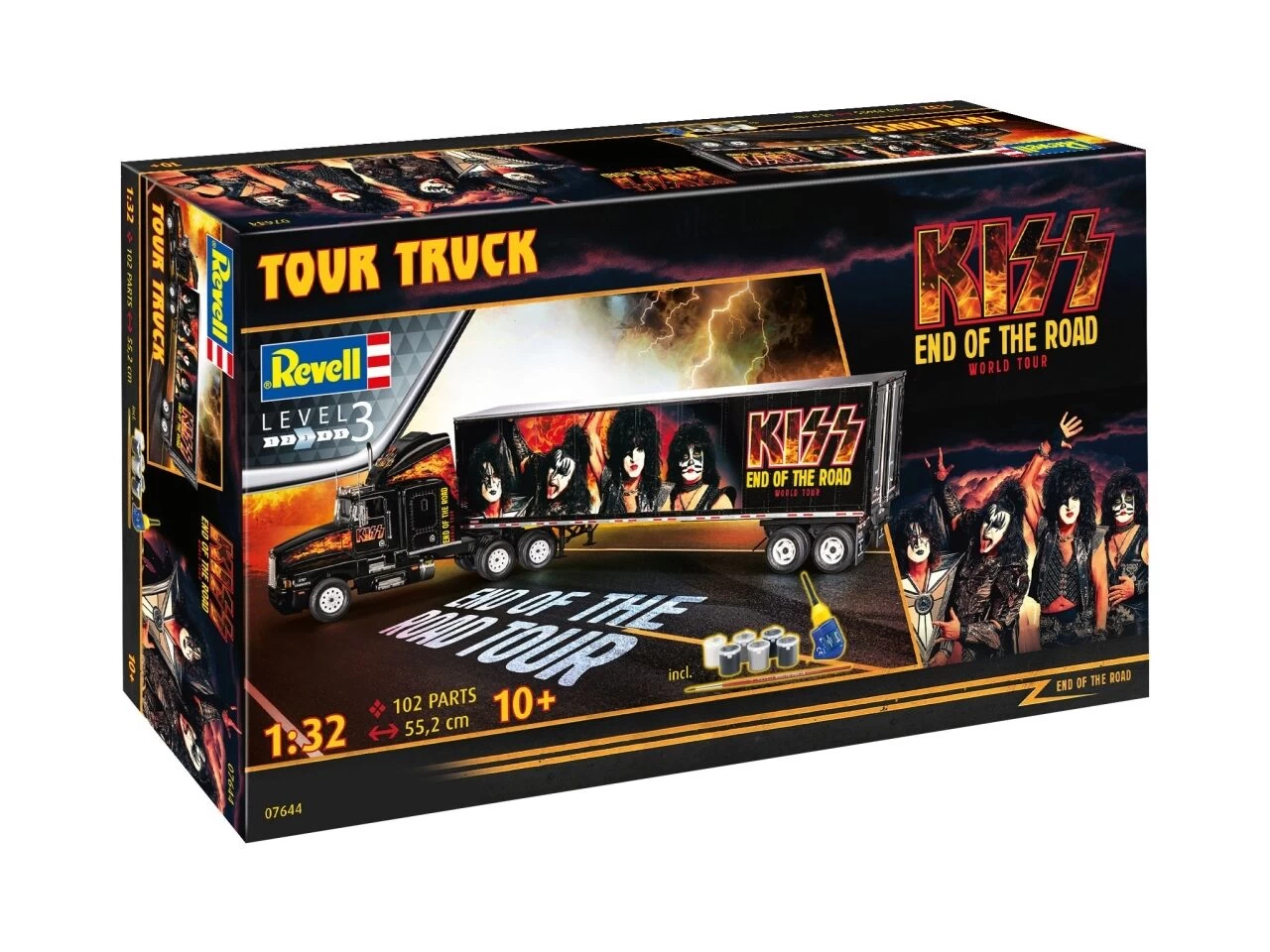 REVELL 07644 1:32 Geschenkset "KISS" Tour Truck 3 REVELL 07644 1:32 Geschenkset "KISS" Tour Truck