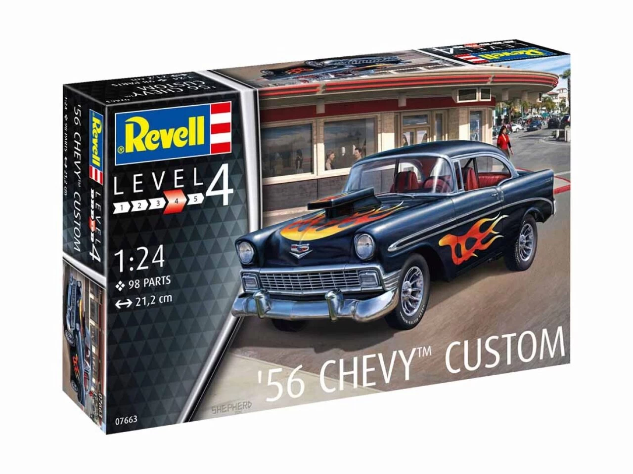 REVELL 07663 1:24 1956 Chevy Custom 3 REVELL 07663 1:24 1956 Chevy Custom