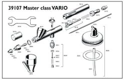 Revell 39107 Spray Gun VARIO Master Class (Airbrush) -Revell revell 39107 airbrush spray gun vario