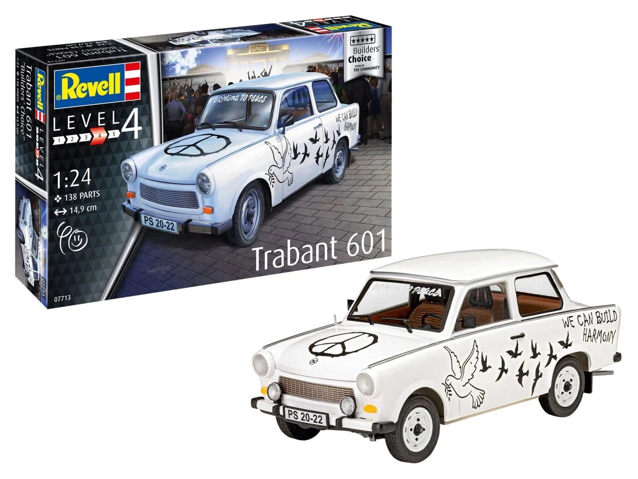 REVELL 67713 1:24 Model Set Trabant 601S "Builder's Choice" 3 REVELL 67713 1:24 Model Set Trabant 601S "Builder's Choice"