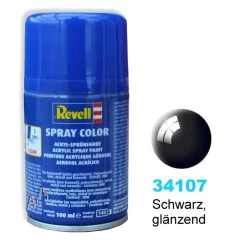 Revell Spray Farbe 34107 - Schwarz Glänzend